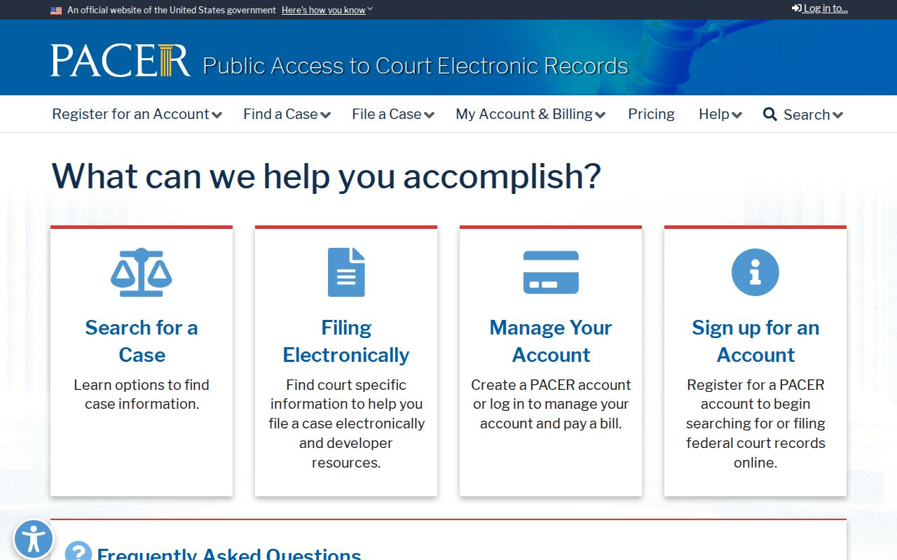 PACER federal court access for Wailuku criminal records
